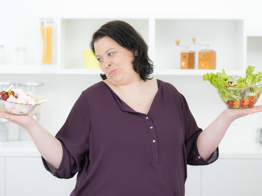 Frau Übergewicht