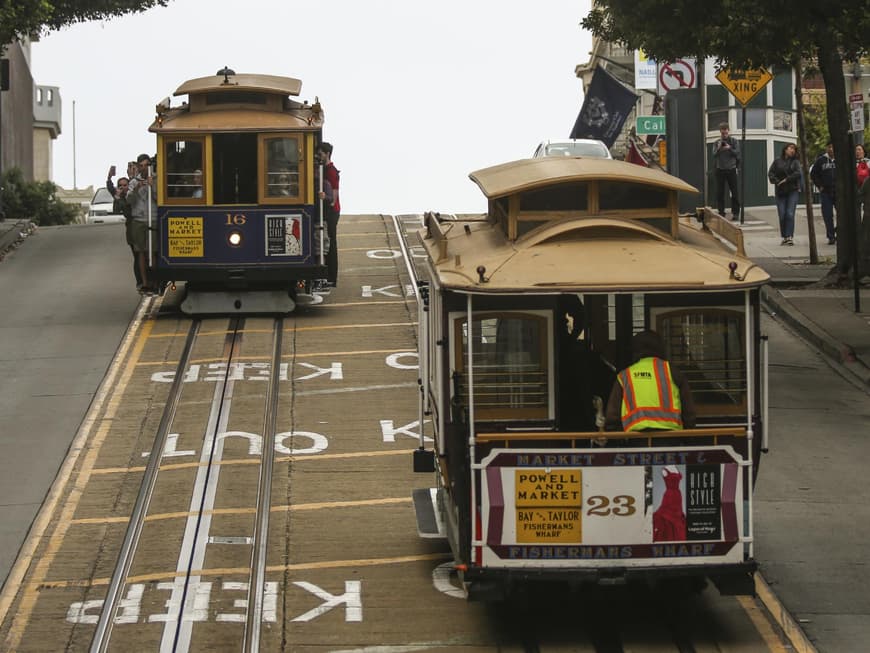 Mit der Cable Car Bahn zu fahren, ist ein bleibendes Erlebnis