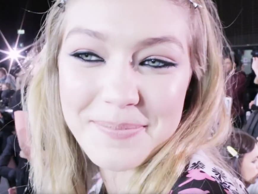 Auch Gigi ist mit perfekter Haut gesegnet
