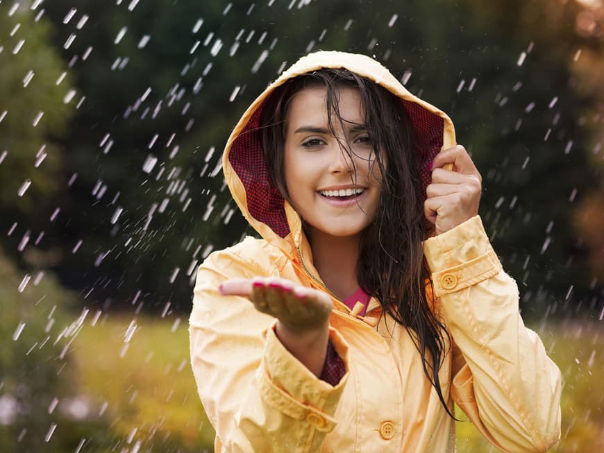 Machen Sie ihre Lieblingsstücke für jedes Wetter tauglich, so stehen Sie nicht im Regen.