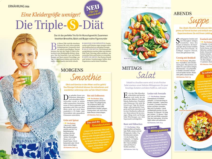 Schnell schlank mit der Triple-S-Diät