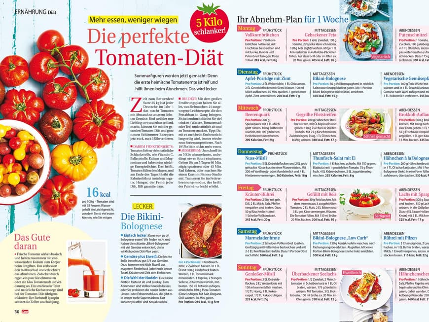 Die perfekte Tomaten-Diät