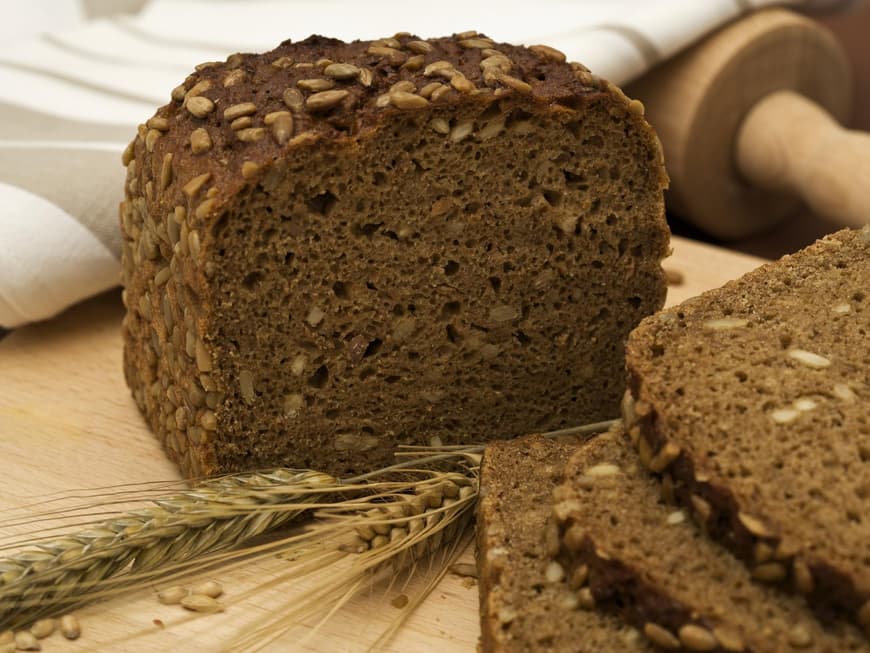 Sehr viele Ballaststoffe sind im Vollkornbrot enthalten