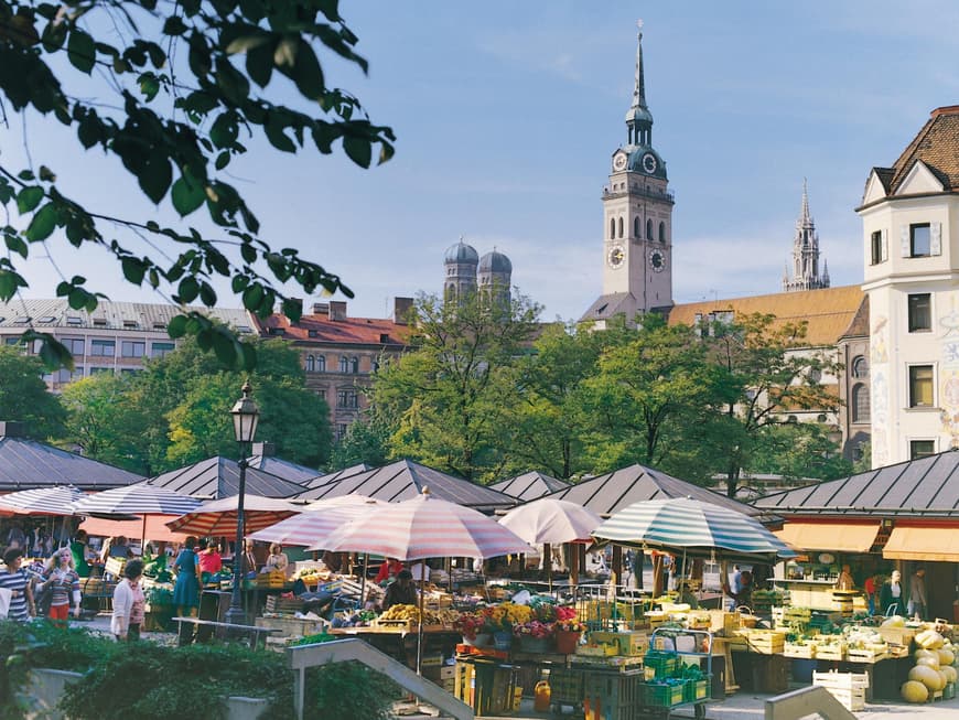 Der Viktualienmarkt in München