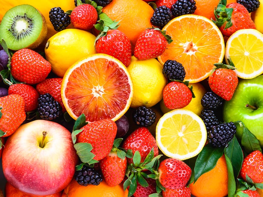 Sauer macht lustig und munter! Vitamin C steckt vor allem in Früchten und Gemüse.