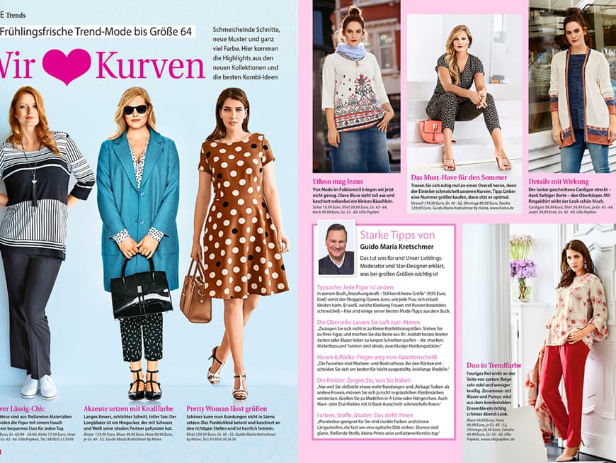 Wir lieben Kurven - Frühlingsfrische Trend-Mode bis Größe 64