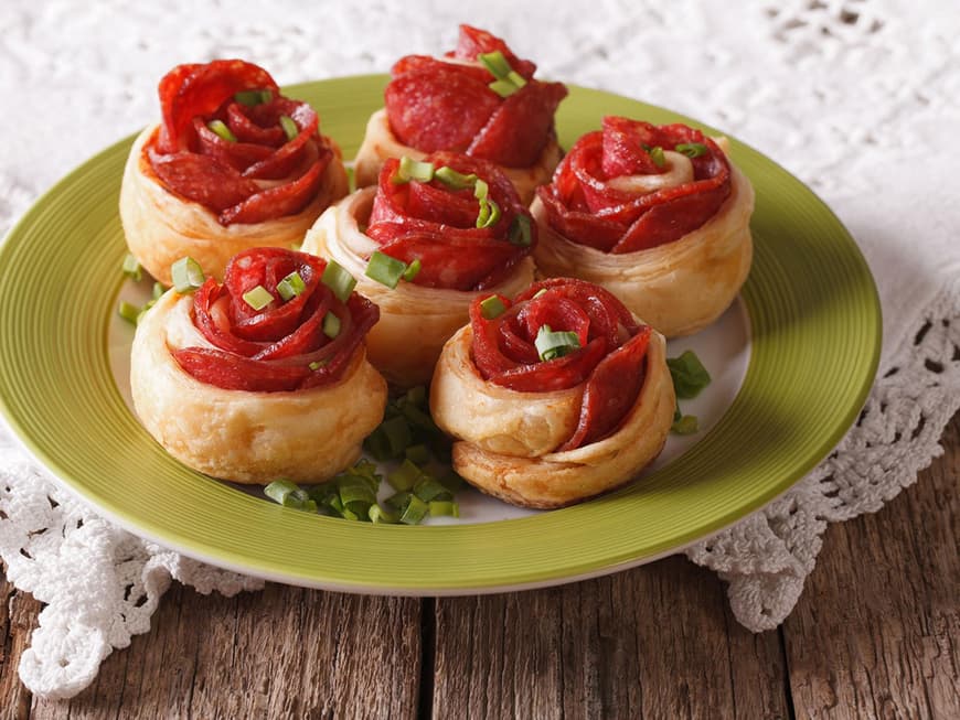 Der ultimative Party-Snack: Pizza-Rosen