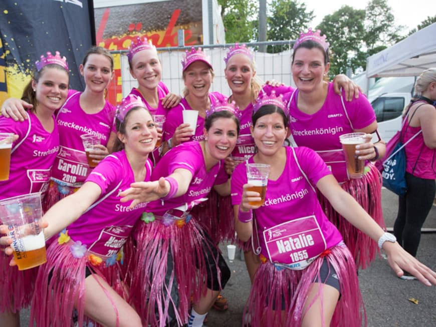 Frauen feiern ihren Run
