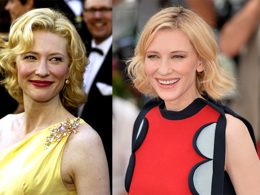 Cate Blanchett mit unterschiedlichen Frisuren