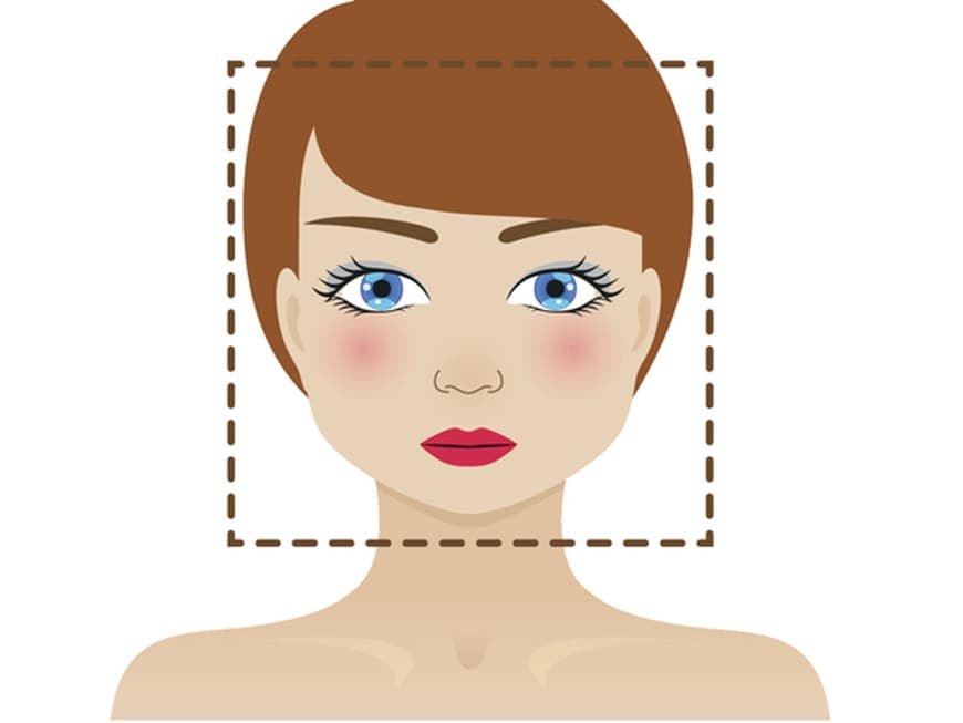 Illustration eckiges Gesicht
