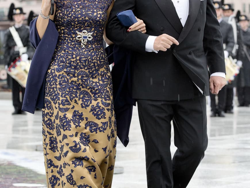 Königin Máxima und König Willem beim 80. Geburtstag von König Harald.