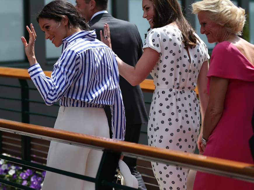 Match-Ende: Kate und Meghan beim Wimbledon-Turnier 2018