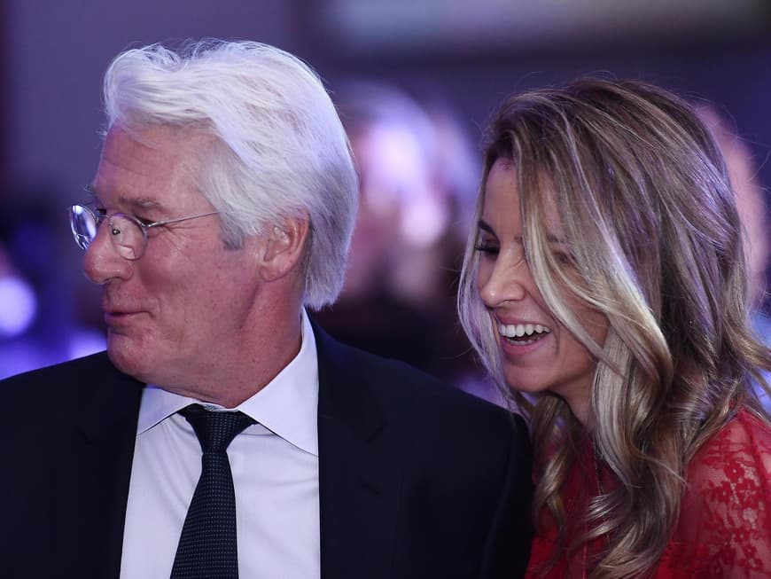 Richard Gere und seine dritte Ehefrau Alejandra Silva