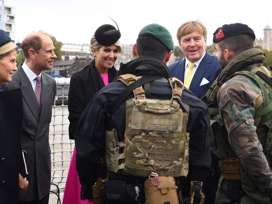 Das niederländische Königspaar Besuch auf dem Patrouillenboot Zr. Ms. Zeeland