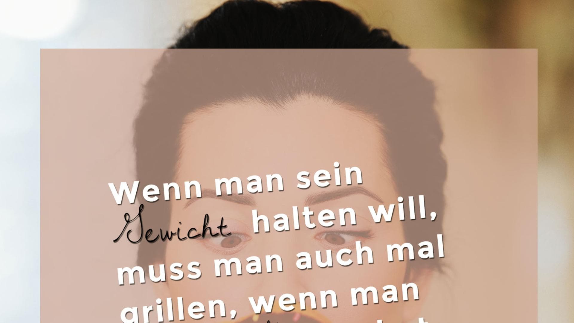 Wenn man sein Gewicht halten Inspiration des Tages für den Juni