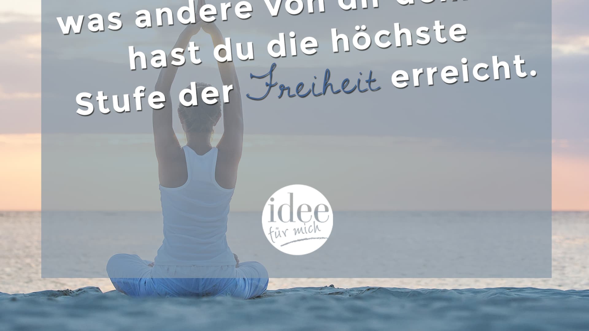 Wenn es dich nicht mehr kümmert, Inspiration des Tages für den