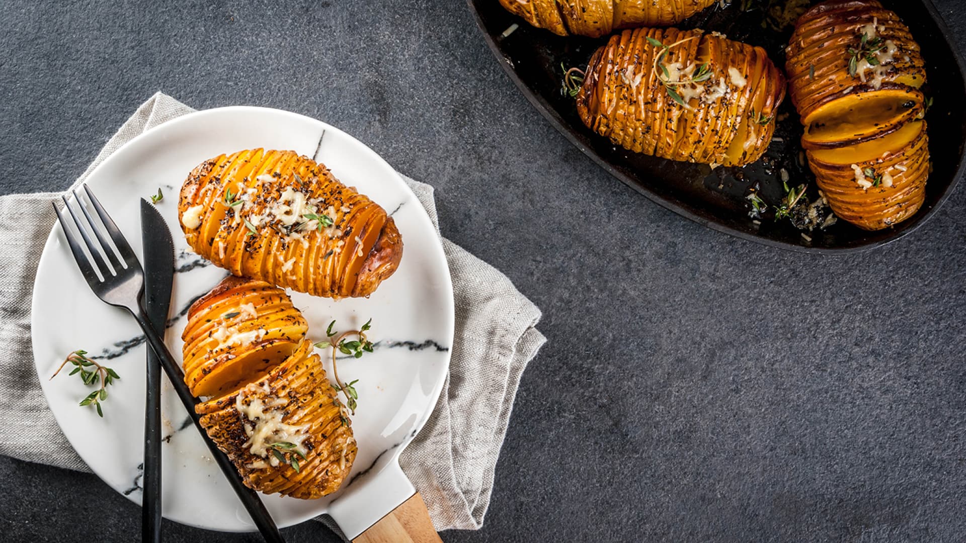 Hasselback Potatoes: Fächerkartoffeln mit Käse